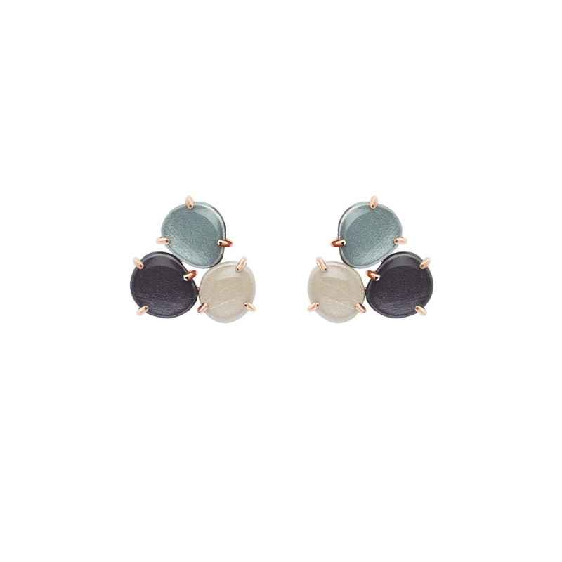 ORECCHINI LADYLIKE STUD DARK ICE ROSSOPREZIOSO ORECCHINI LADYLIKE STUD DARK ICE ROSSOPREZIOSO