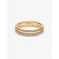Anello dorato Doppia Fascia Donna Pandora