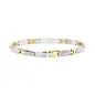 Bracciale Radiant Fiber Silver Gold Uomo Breil Bracciale Radiant Fiber Silver Gold Uomo Breil