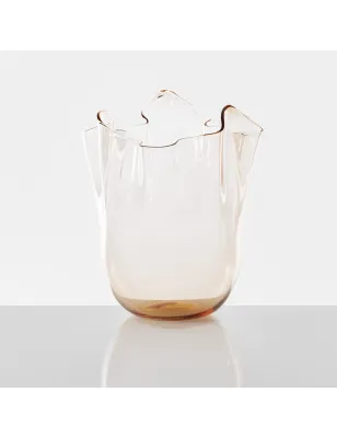 Decorazione Vaso Fazzoletto trasparente Pesca Donna Venini