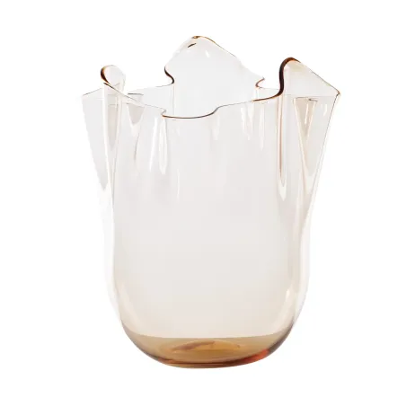 Decorazione Vaso Fazzoletto trasparente Pesca Donna Venini