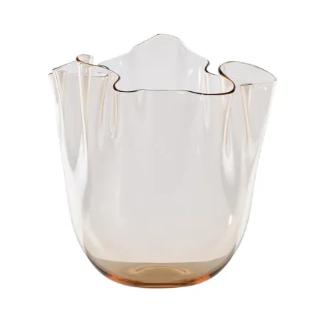 Decorazione Vaso Fazzoletto trasparente moka Donna Venini