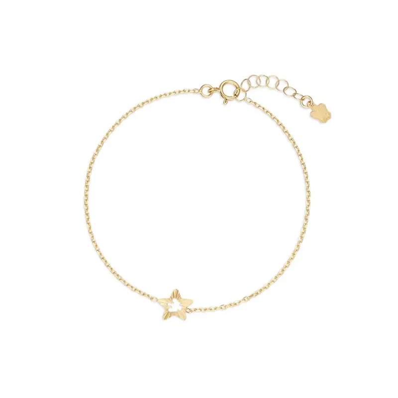 Bracciale con Stella e Angelo traforato in Oro Roberto Giannotti