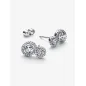 Orecchini Doppia Pietra Luminosa Donna Pandora
