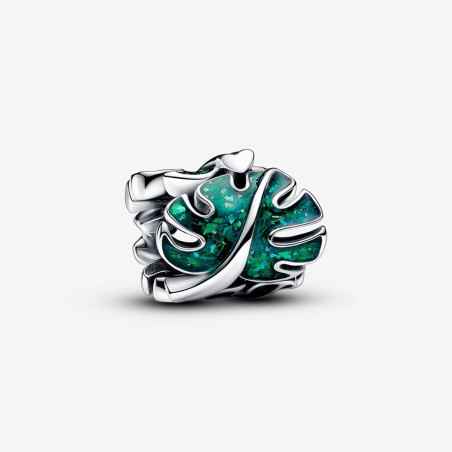CHARM FOGLIA MONSTERA GLITTERATA DONNA PANDORA  793332C01 Pandora