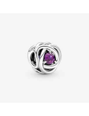 CHARM CERCHIO ETERNO VIOLA FEBBRAIO DONNA PANDORA