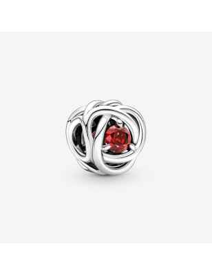 CHARM CERCHIO ETERNO ROSSO FUOCO LUGLIO PANDORA
