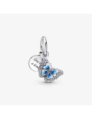 CHARM PENDENTE FARFALLA BLU DONNA PANDORA MOMENTS 790757C01 Pandora