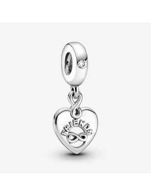 CHARM PENDENTE CUORE AMICI PER SEMPRE DONNA PANDORA  799294C01 Pandora