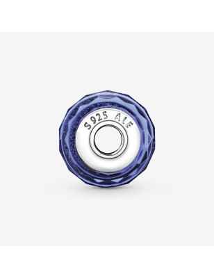 CHARM VETRO MURANO BLU IRIDESCENTE DONNA PANDORA 791646 Pandora