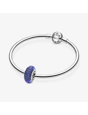 CHARM VETRO MURANO BLU IRIDESCENTE DONNA PANDORA 791646 Pandora