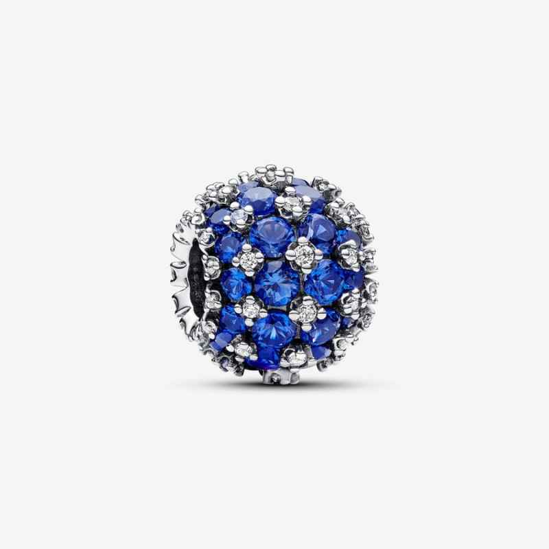 CHARM PAVE' PIETRE LUMINOSE BLU DONNA PANDORA 