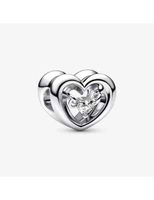 CHARM CUORE SPLENDENTE CON PIETRA DONNA PANDORA 792493C01 Pandora