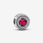 CHARM PAVE' E PIETRA ROSSA DONNA PANDORA 