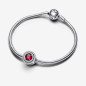 CHARM PAVE' E PIETRA ROSSA DONNA PANDORA 