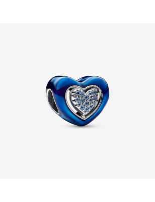 CHARM CUORE BLU GIREVOLE DONNA PANDORA  792750C01 Pandora