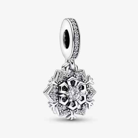 CHARM DOPPIO FIOCCO DI NEVE DONNA PANDORA MOMENTS 792355C01 Pandora