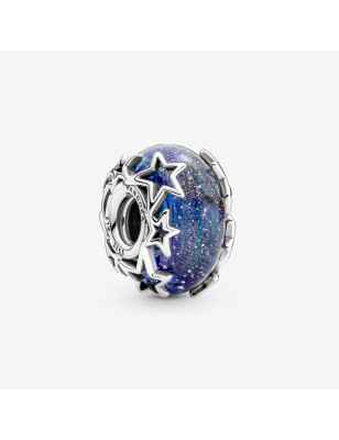 CHARM VETRO DI MURANO CON STELLE PANDORA MOMENTS 790015C00 Pandora