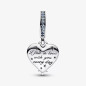 CHARM PENDENTE CUORE E STELLE BLU PANDORA MOMENTS CHARM PENDENTE CUORE E STELLE BLU PANDORA MOMENTS