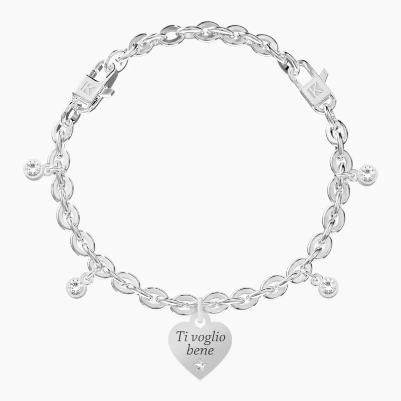 Bracciale Cuore Ti Voglio Bene Donna Kidult 