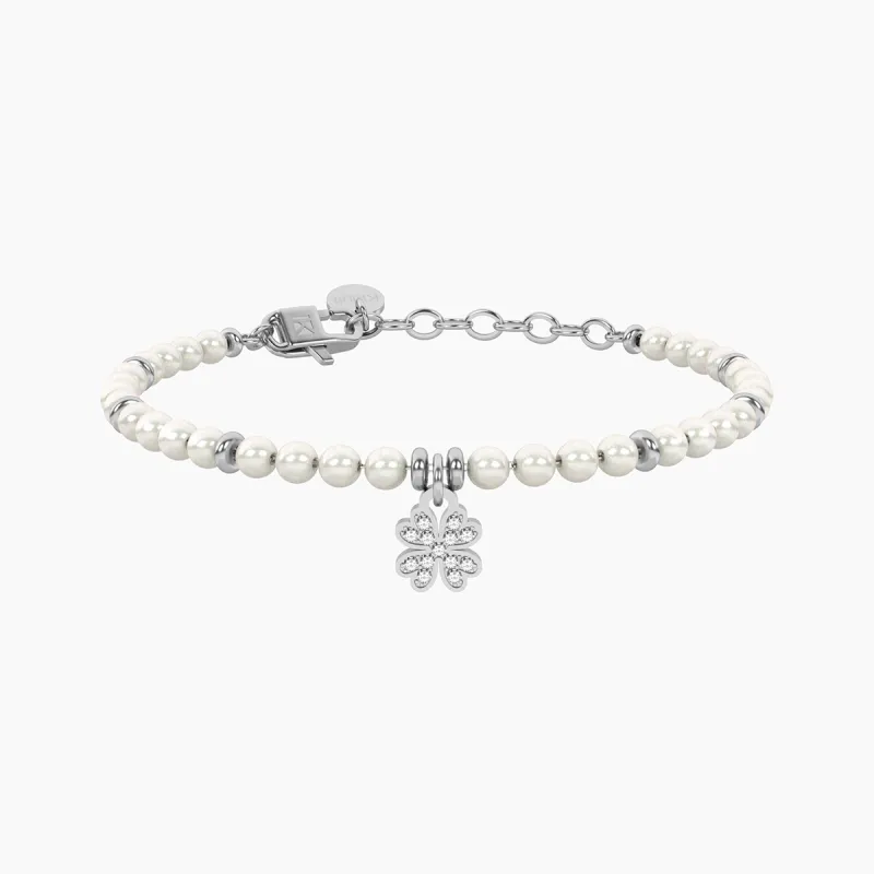 Bracciale perle e quadrifoglio Buona Fortuna DONNA Kidult Animal Planet