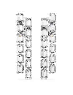 ORECCHINI A CLIP TAGLIO OTTAGONALE LUNGHI MILLENIA DONNA SWAROVSKI 
