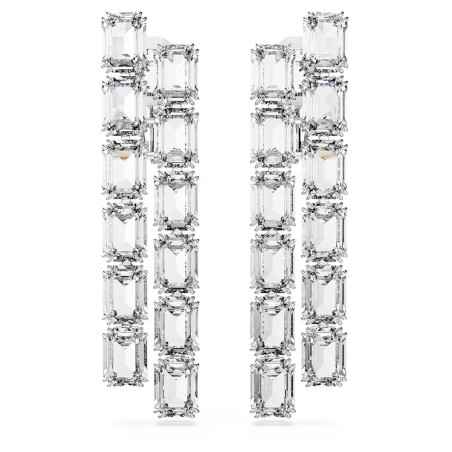 ORECCHINI A CLIP TAGLIO OTTAGONALE LUNGHI MILLENIA DONNA SWAROVSKI 