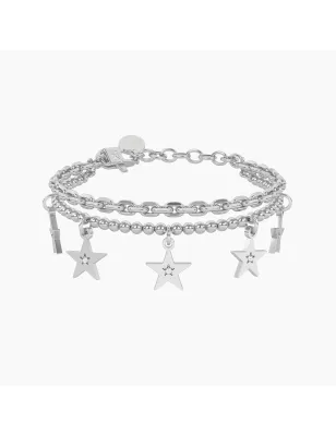 Bracciale catena forzatina sfere Stelle Sogni DONNA Kidult