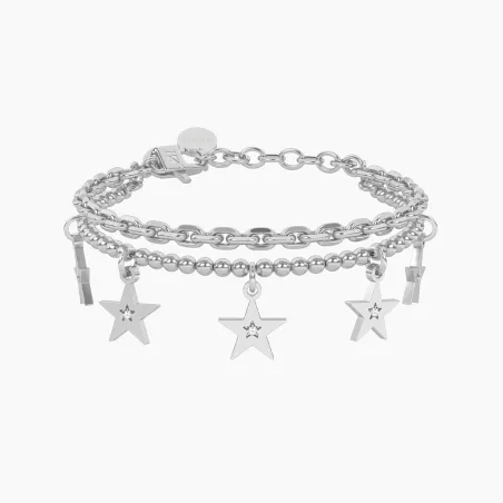 Bracciale catena forzatina sfere Stelle Sogni DONNA Kidult