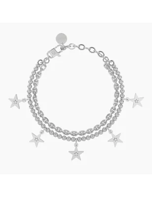 Bracciale catena forzatina sfere Stelle Sogni DONNA Kidult