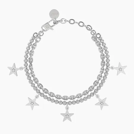 Bracciale catena forzatina sfere Stelle Sogni DONNA Kidult