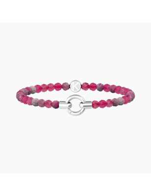 BRACCIALE AGATA FUCSIA STRIATA MAMANONMAMA DONNA KIDULT 