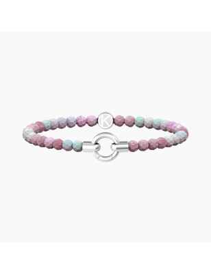 BRACCIALE AGATA ROSA STRIATA MAMANONMAMA DONNA KIDULT 