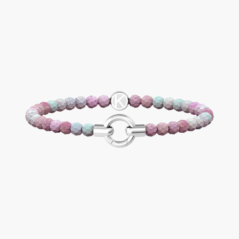 BRACCIALE AGATA ROSA STRIATA MAMANONMAMA DONNA KIDULT BRACCIALE AGATA ROSA STRIATA MAMANONMAMA DONNA KIDULT