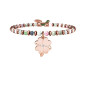 BRACCIALE SFERE AGATA E CIONDOLO QUADRIFOGLIO KIDULT BRACCIALE SFERE AGATA E CIONDOLO QUADRIFOGLIO KIDULT
