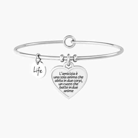 BRACCIALE L'AMICIZIA È UNA SOLA ANIMA DONNA KIDULT 