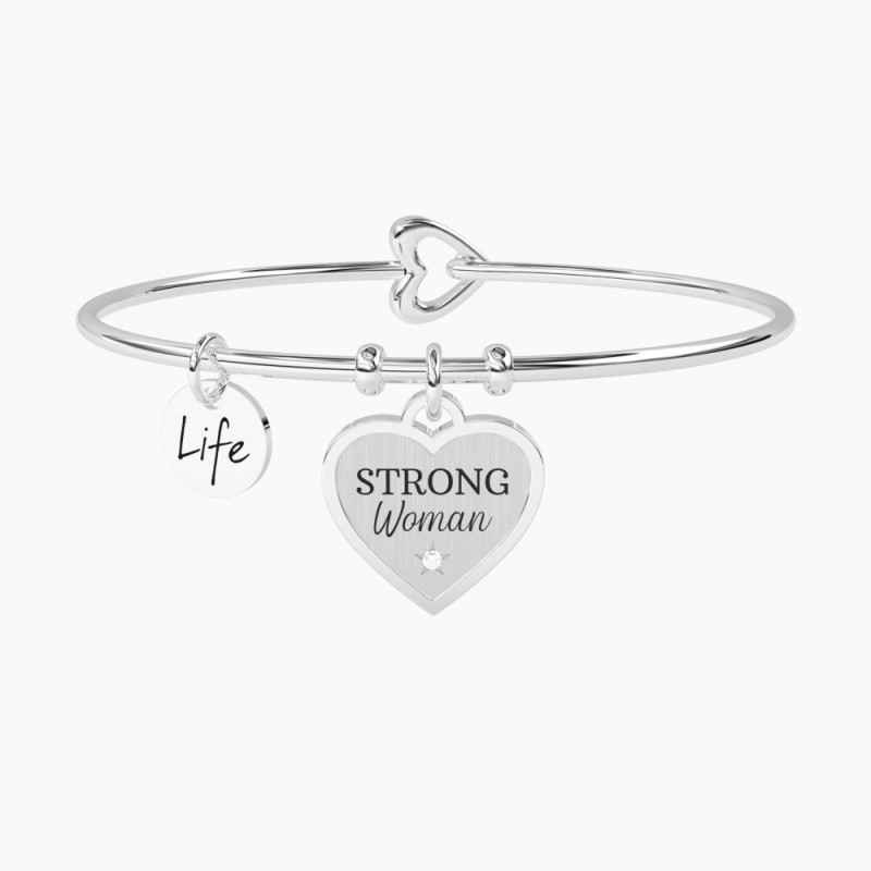 BRACCIALE RIGIDO CUORE STRONG WOMAN  KIDULT 