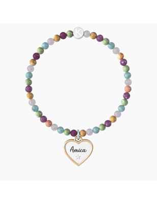 BRACCIALE ELASTICO CUORE AMICA DONNA KIDULT  732141 Kidult
