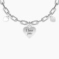 BRACCIALE REGOLABILE CUORE I LOVE YOU DONNA KIDULT 