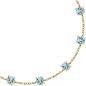 Bracciale dorato Tesori con zirconi azzurri Donna Morellato
