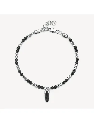 Bracciale Cornetto Onice nero Riptide UOMO Brosway