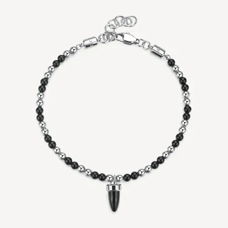Bracciale Cornetto Onice nero Riptide UOMO Brosway