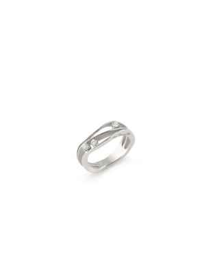 ANELLO ORO BIANCO DONNA ANNAMARIA CAMMILLI DUNE GAN1007W Annamaria Cammilli