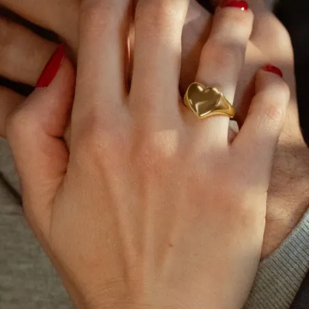 Anello Chevalier dorato Mio Cuore Donna Amen