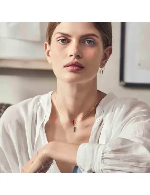 Collana 18Kt Tié Cornetto rosso Donna Maman et Sophie Aurum