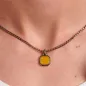 Collana catena grumetta Pvd Rutenio Occhio tigre Ink UOMO Brosway