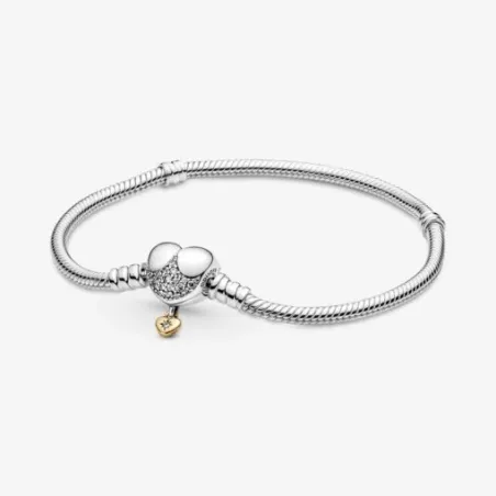Bracciale Disney chiusura a Cuore con pendente Donna Pandora