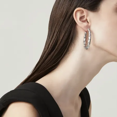 Orecchini Ovale Croco Donna Giovanni Raspini