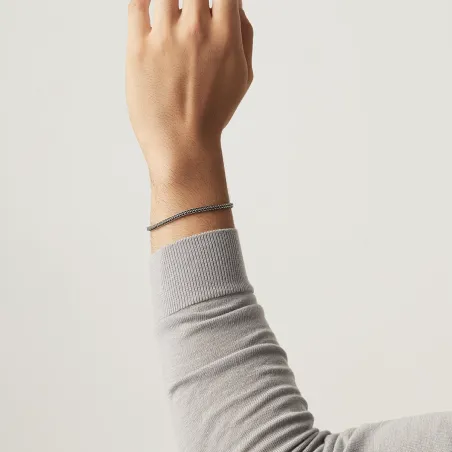 Bracciale Treccia Quadra Piccola L Uomo Giovanni Raspini