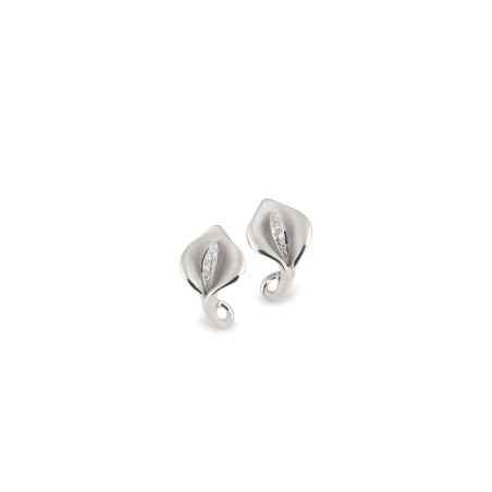 ORECCHINI ORO BIANCO DIAMANTI DONNA ANNAMARIA CAMMILLI CALLA GOR0855W Annamaria Cammilli
